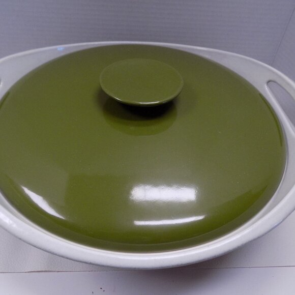 Rare MCM COPCO Denmark 4 qt Iron Enamelware Roaster Dutch Oven Pot Michael Lax - Picture 12 of 12